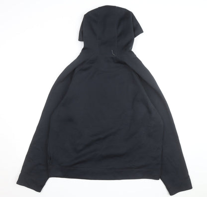 Reebok Men's Black XL Pullover Hoodie Fleece Lined Casual Sweatshirt