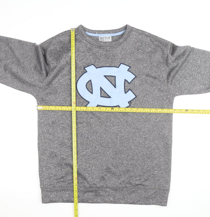 Majestic Section 101 Mens Grey Crew Neck Pullover Sweatshirt M