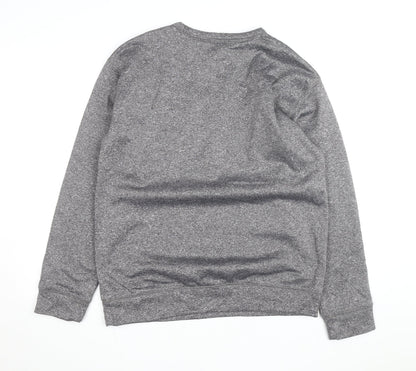 Majestic Section 101 Mens Grey Crew Neck Pullover Sweatshirt M