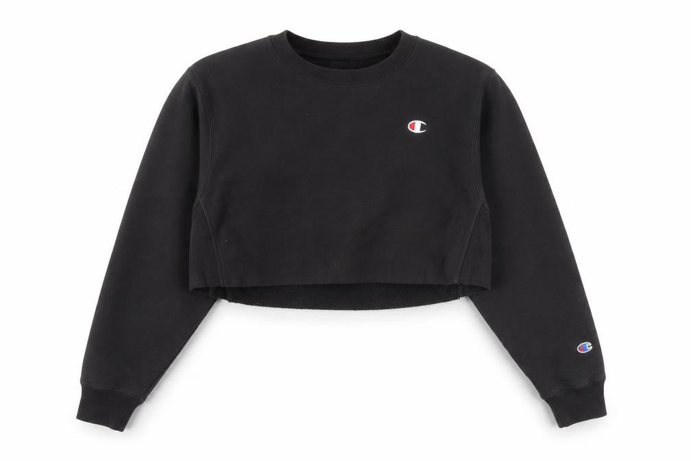 Champion Unisex Black Small Pullover Fleece Sweatshirt