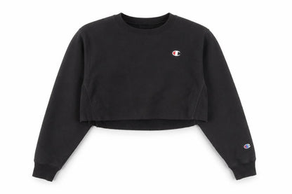 Champion Unisex Black Small Pullover Fleece Sweatshirt
