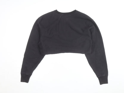 Champion Unisex Black Small Pullover Fleece Sweatshirt