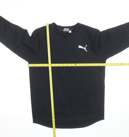 Puma Men's Black Small Crew Neck Pullover Sweatshirt