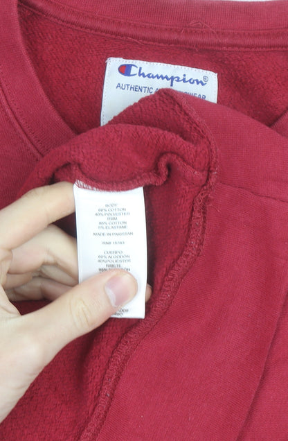 Champion Men's Red XL Crew Neck Pullover Sweatshirt