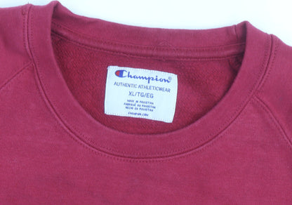 Champion Men's Red XL Crew Neck Pullover Sweatshirt