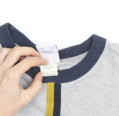 Champion Mens Grey Pullover Sweatshirt L Regular Fit Crew Neck