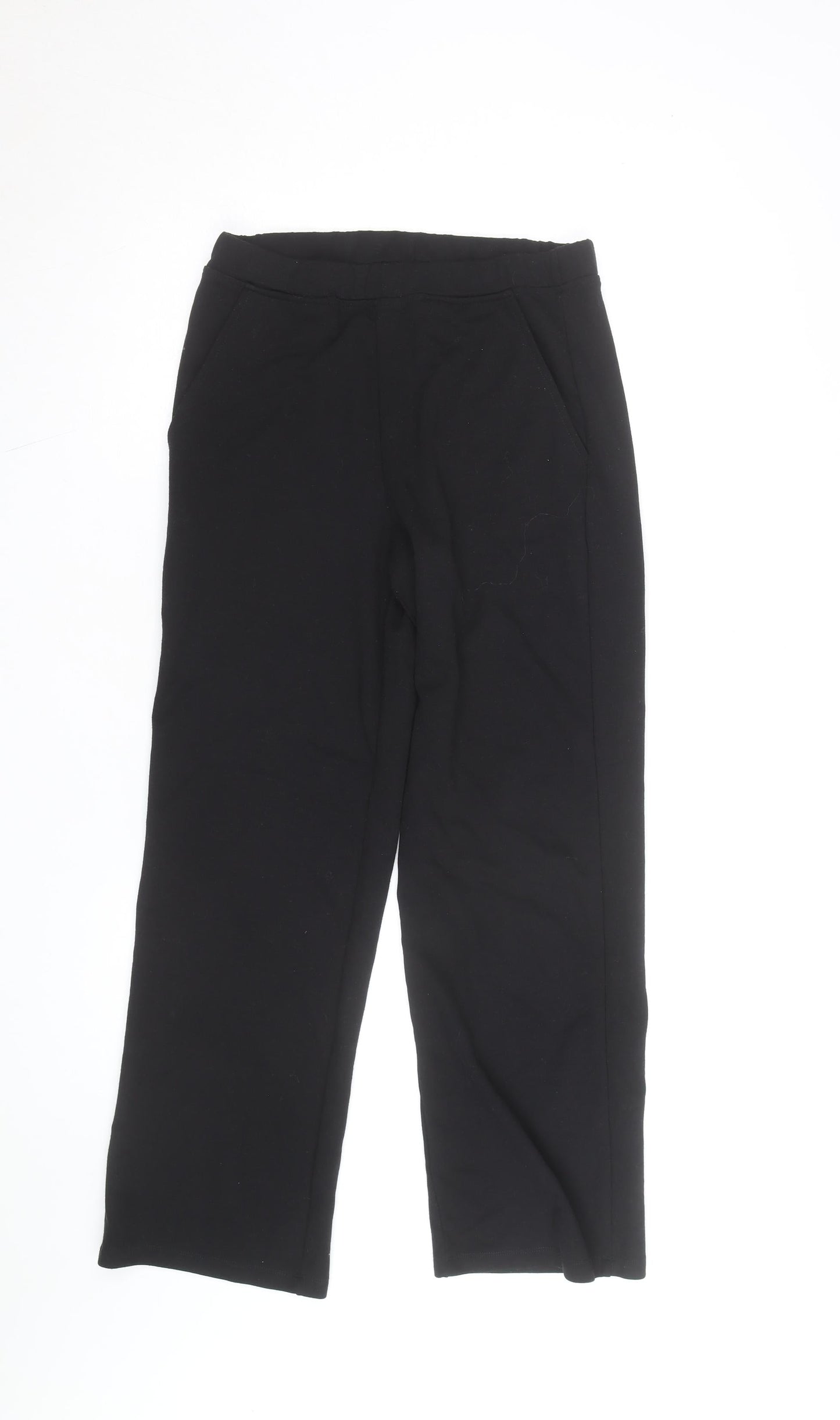 Saint and Sofia Women's Black Size 10 Straight Leg Stretch Trousers