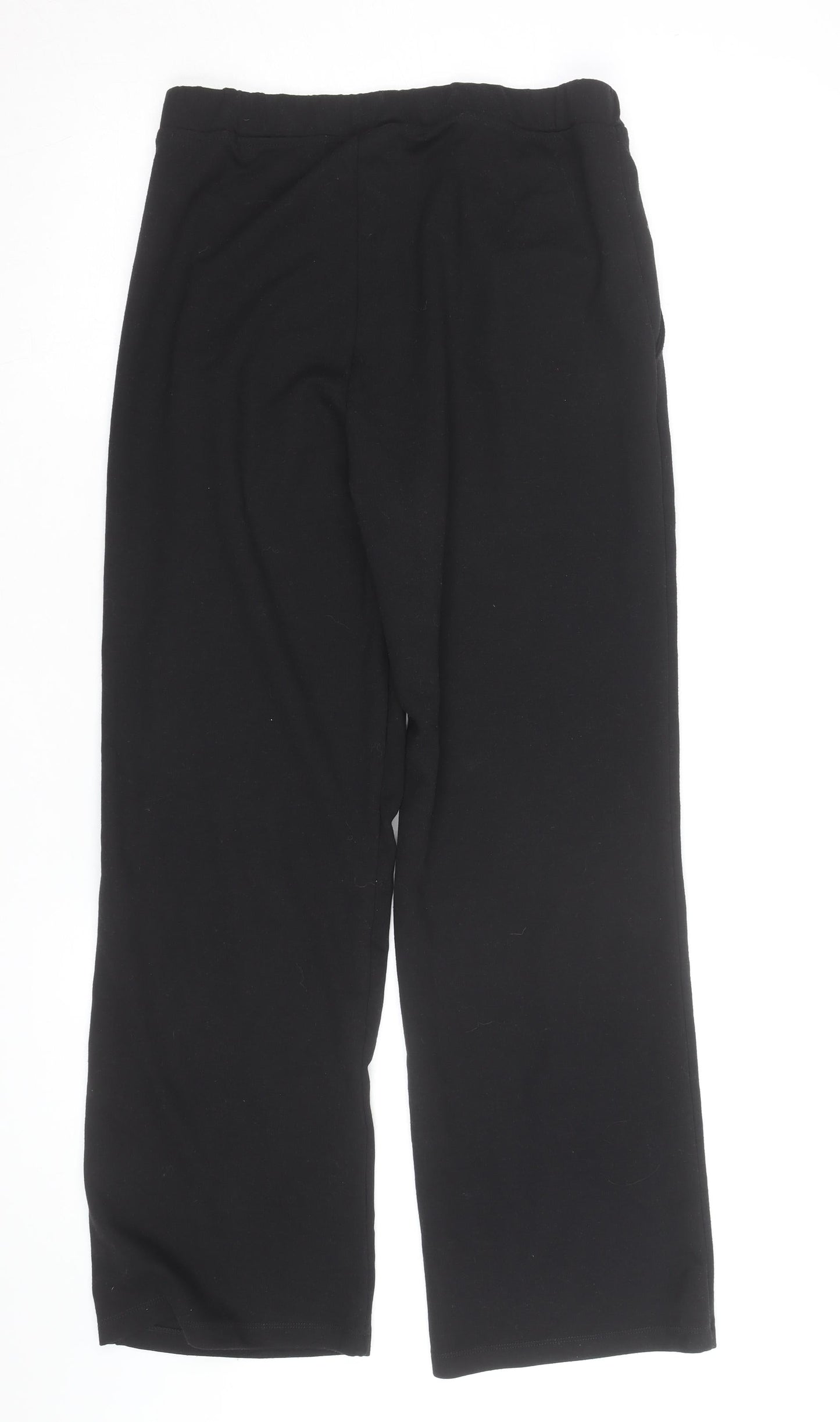 Saint and Sofia Women's Black Size 10 Straight Leg Stretch Trousers