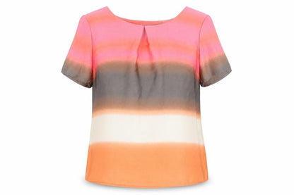 Marks & Spencer Women’s Multicoloured Short Sleeve Blouse Size 10