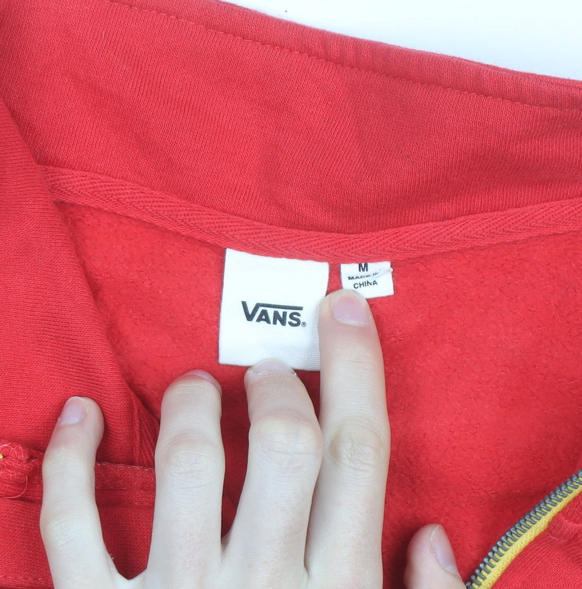 Vans Mens Multicoloured 1/2 Zip Sweatshirt M Retro Logo Streetwear