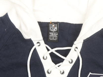 NFL Team Apparel Men’s Blue Seattle Seahawks Lace Up Hoodie M