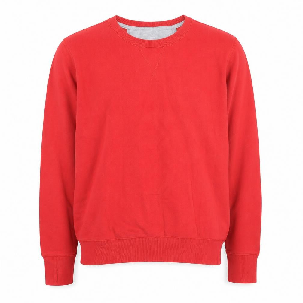 K Gear Men's Red Crew Neck Cotton Blend Pullover Sweatshirt Size L
