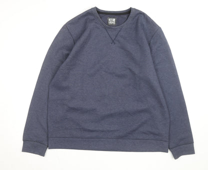 32 Degrees Heat Men's Blue XL Crew Neck Pullover Sweatshirt
