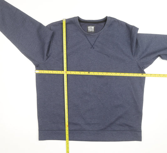 32 Degrees Heat Men's Blue XL Crew Neck Pullover Sweatshirt