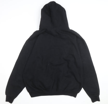 NYC Men's Black Pullover Hoodie L Embroidered New York City Sweatshirt