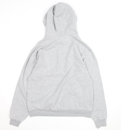 Jerzees Mens Grey Pullover Hoodie M Graphic Golf Sportswear