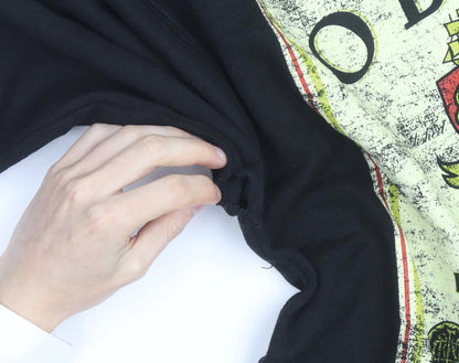 Obey Men's Black Small Pullover Graphic Sweatshirt