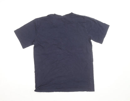 Converse Boys Blue Logo Graphic T-Shirt XL 13-15 Years Short Sleeve