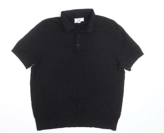 Marks and Spencer Men’s Black 2XL Cotton Polo Shirt