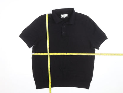 Marks and Spencer Men’s Black 2XL Cotton Polo Shirt
