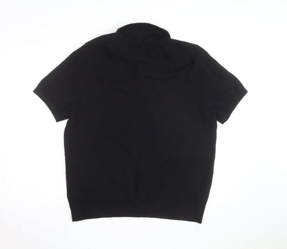 Marks and Spencer Men’s Black 2XL Cotton Polo Shirt