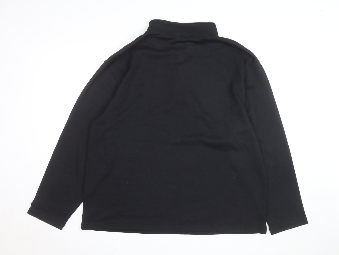 Champion Men Black XL Henley Sweatshirt CSUN Logo Cotton Blend