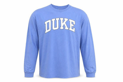 Steve & Barry’s Men Blue DUKE Long Sleeve Cotton Crew Neck Top XL