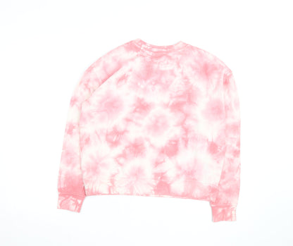 Vans Womens Pink Tie Dye Pullover Sweatshirt XS Cotton Casual