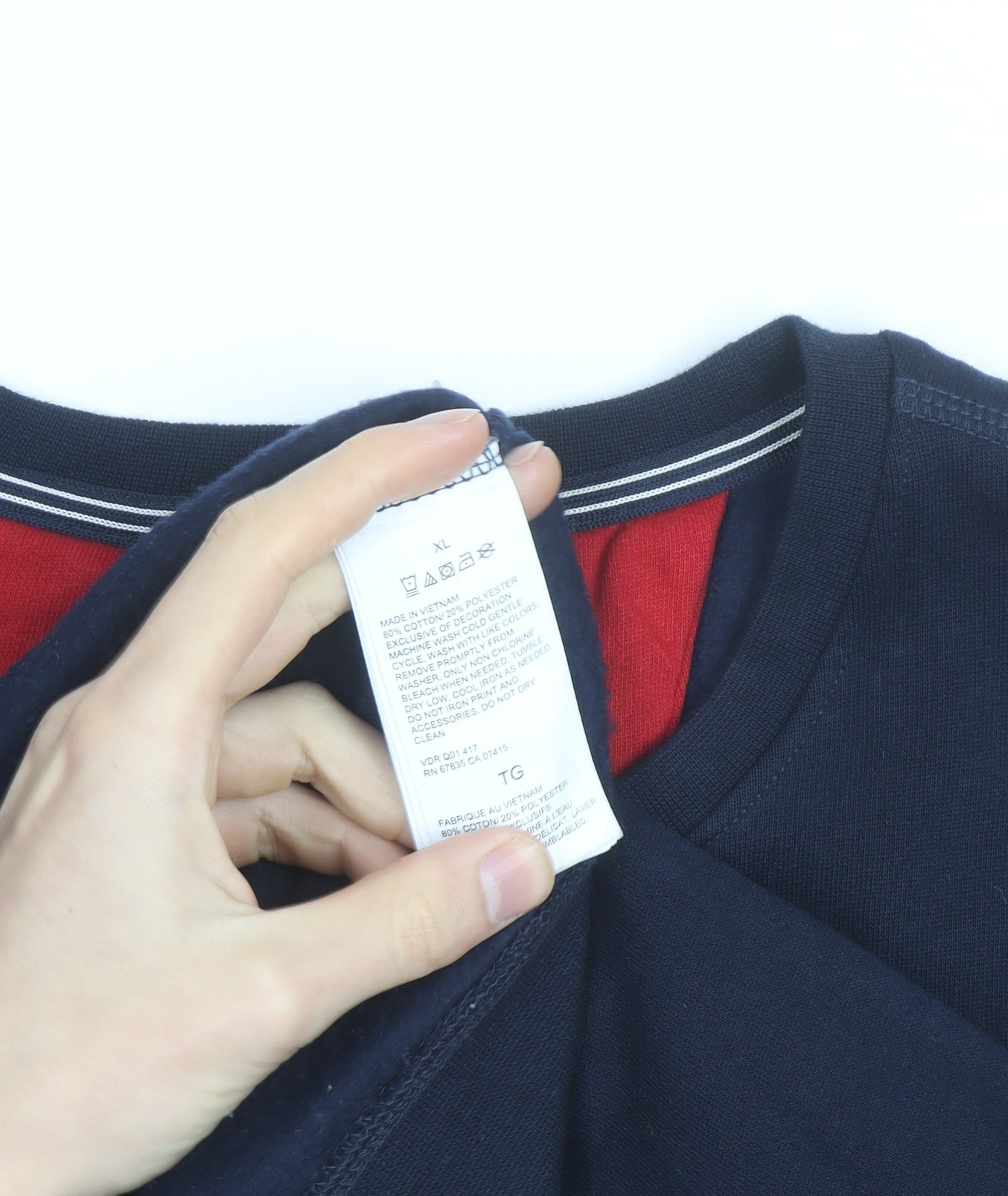 Nautica Men's Blue XL Pullover Sweatshirt Crew Neck Embroidered Logo
