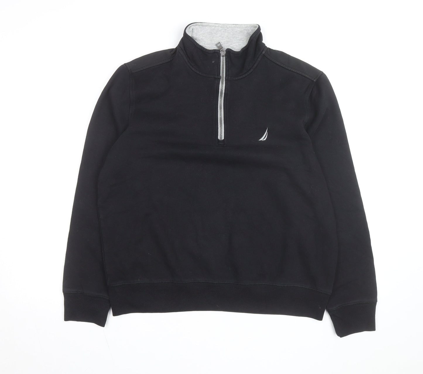 Nautica Men's Black 1/4 Zip Pullover Sweatshirt Size M