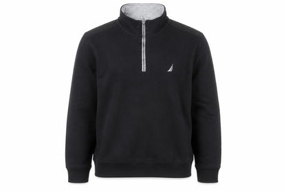 Nautica Men's Black 1/4 Zip Pullover Sweatshirt Size M
