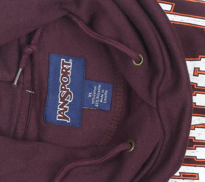 JanSport Men’s Purple Virginia Tech Pullover Hoodie XL