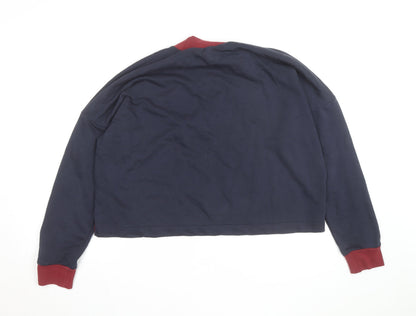 Adidas Women’s Burgundy & Navy Long Sleeve Sweatshirt XL Crew Neck