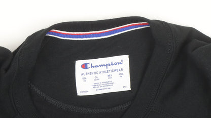 Champion Men's Black XS Crew Neck Pullover Sweatshirt