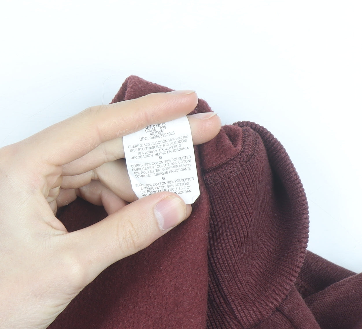 Champion Womens Burgundy Crew Neck Pullover Sweatshirt Size L