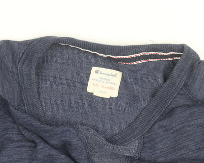 Champion Men's Blue XL Pullover Sweatshirt Crew Neck Athletic Jersey