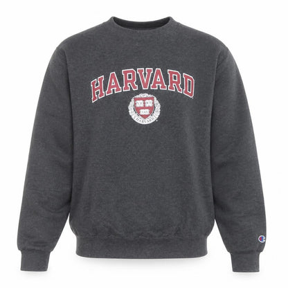 Champion Men’s Grey Harvard Pullover Sweatshirt XS Crew Neck
