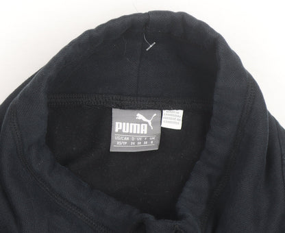 Puma Men's Black XS Pullover Sweatshirt High Neck Graphic Fleece