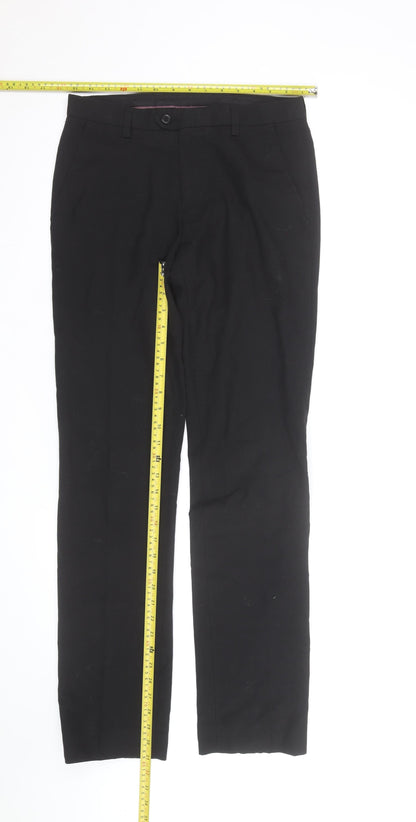 Next Women’s Black Straight Leg Work Trousers Size 10 Regular