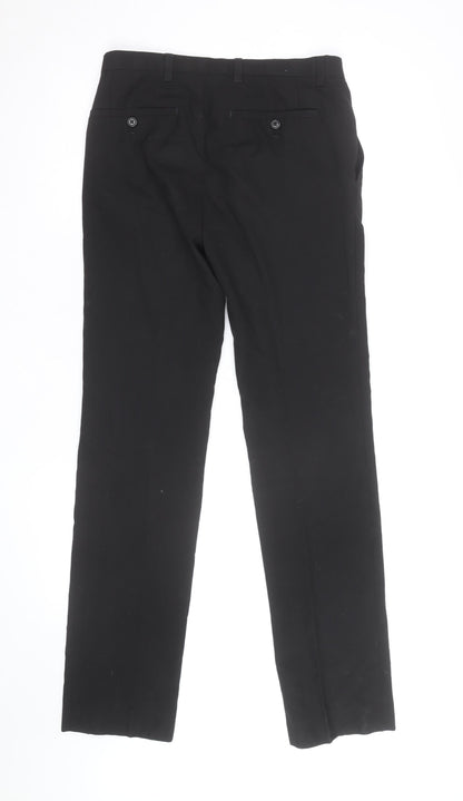 Next Women’s Black Straight Leg Work Trousers Size 10 Regular