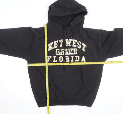 Pacific & Co Men's Black Pullover Hoodie Medium Key West Print