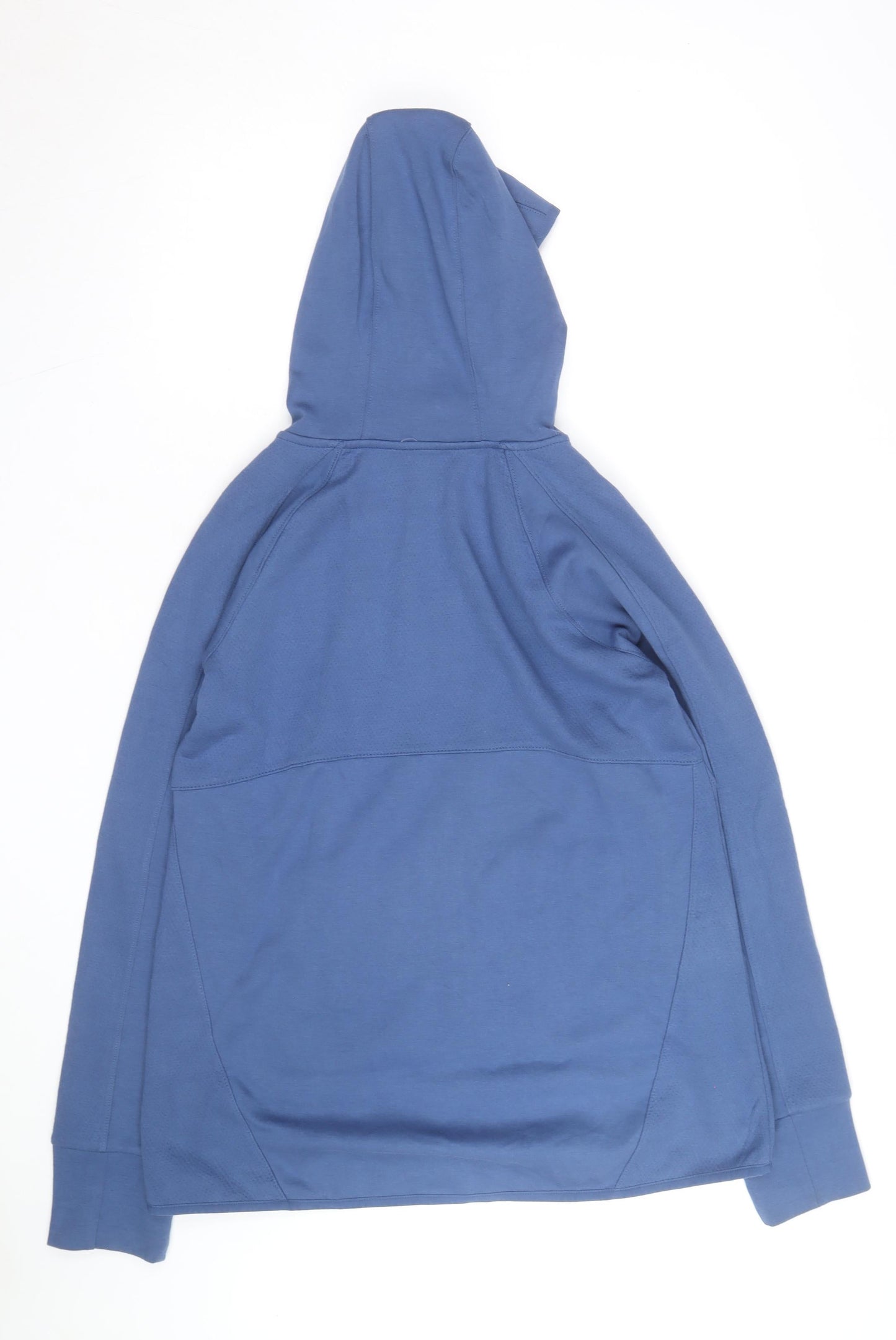 Tek Gear Men's Blue Full Zip Hoodie Size L Lightweight Cotton Blend