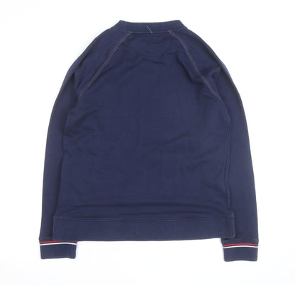 FILA Men's Blue Logo Crew Neck Pullover Sweatshirt Size M