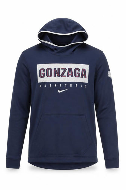 Nike Men's Blue Gonzaga Basketball Dri-Fit Pullover Hoodie Size L