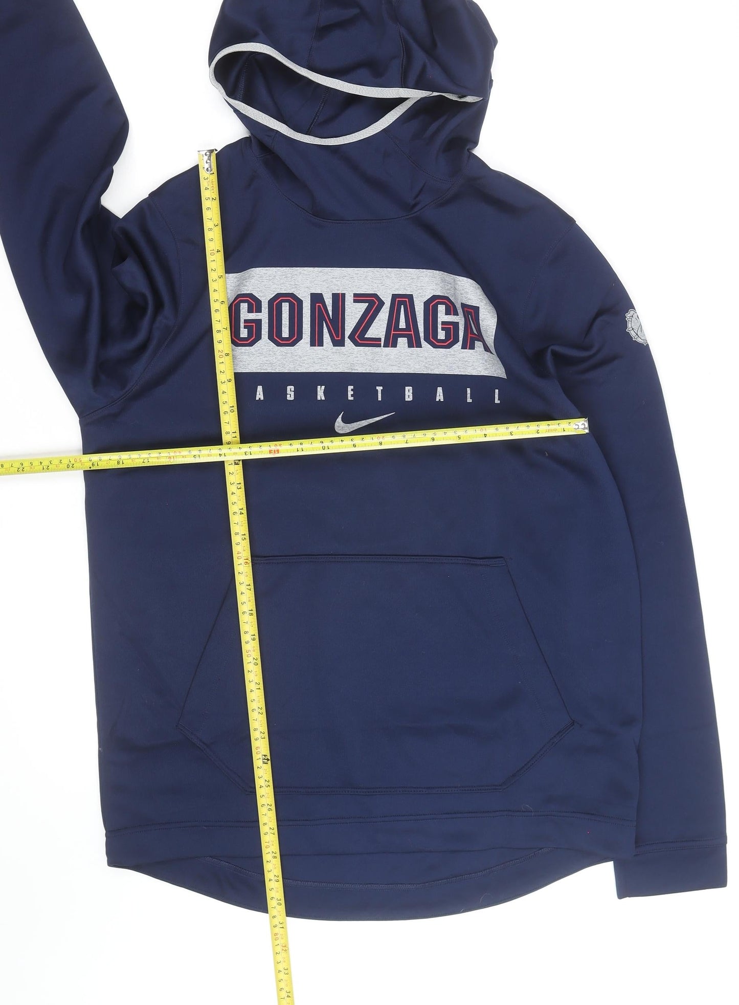 Nike Men's Blue Gonzaga Basketball Dri-Fit Pullover Hoodie Size L