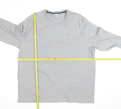 Marks and Spencer Men's Grey 2XL Long Sleeve Pyjama Top