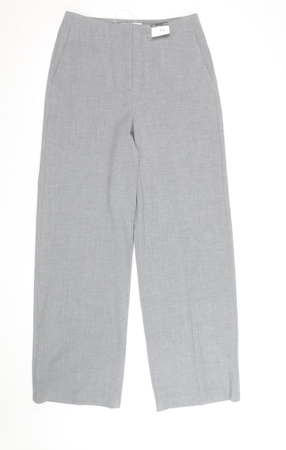 Marks and Spencer Women’s Grey Wide-Leg Dress Pants Size 10 Long