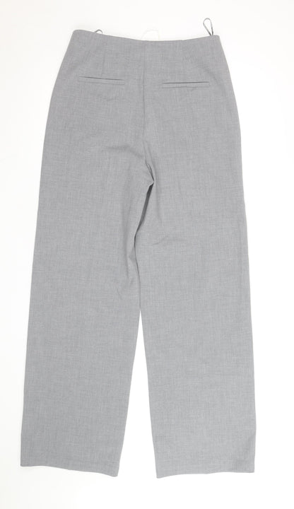 Marks and Spencer Women’s Grey Wide-Leg Dress Pants Size 10 Long