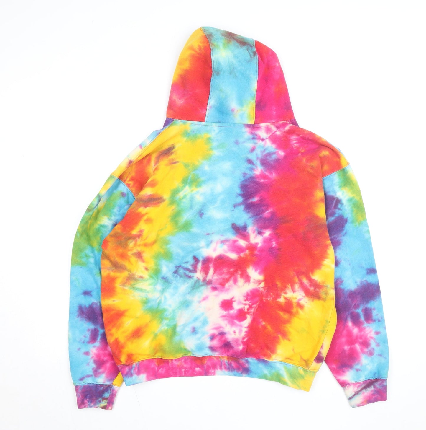 Gogo Mens Multicoloured Tie Dye Pullover Hoodie S Relaxed Fit