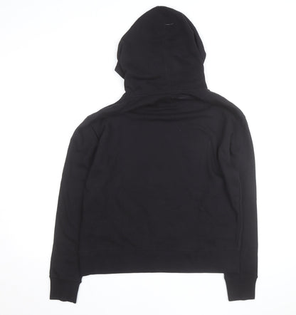Champion Men's Black Medium Pullover Hoodie with Logo Front